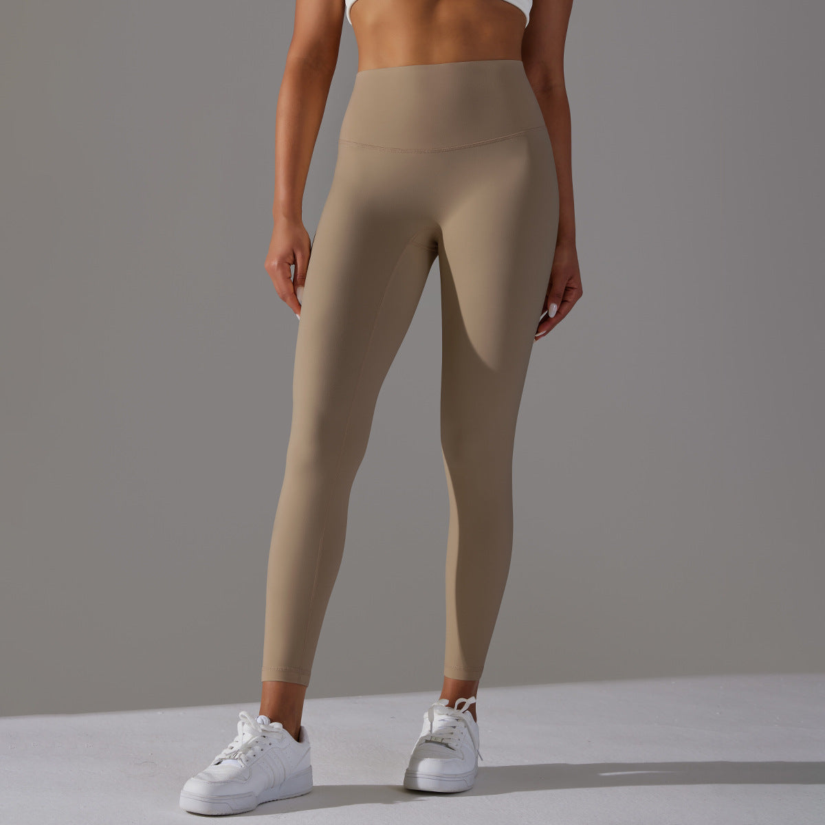 Double-sided Sanding Nude Feel Breathable Cropped Pants Hip Lifting Peach Sports Fitness Yoga Pants