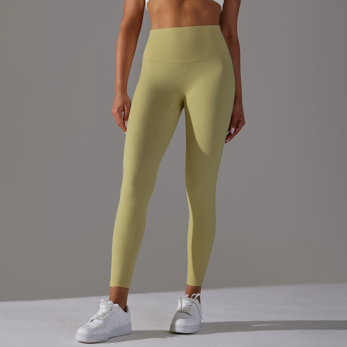 Double-sided Sanding Nude Feel Breathable Cropped Pants Hip Lifting Peach Sports Fitness Yoga Pants